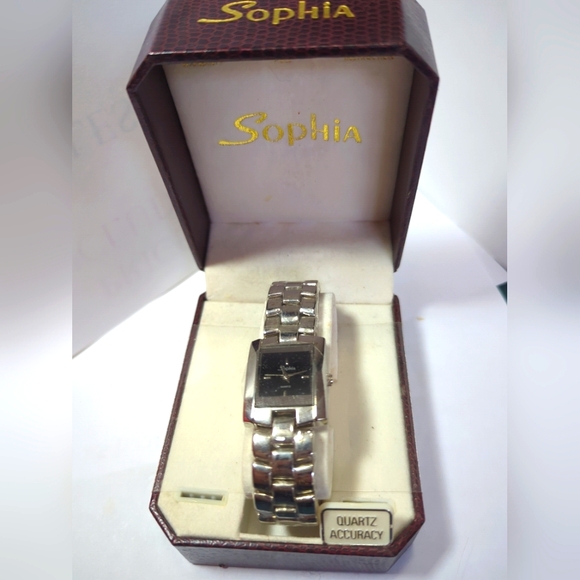 Sophia Accessories - Ladies Quartz Watch Japan Movement Stainless Steel New In Box By Sophia